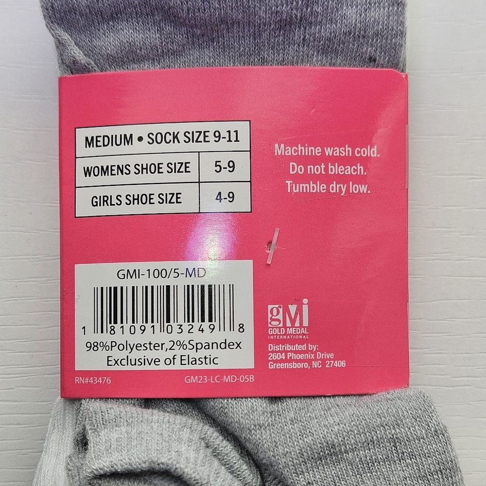 NEW!!! Gold Medal Athletic Black Socks - 5‎ Pairs Low Cut - Picture 3 of 5